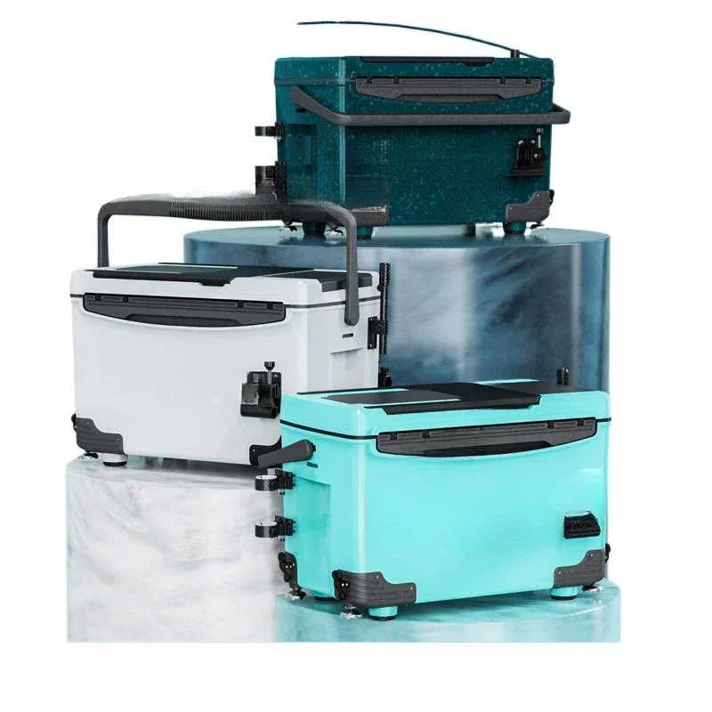 The new multi-functional 36-liter ultra-light thermal insulation seat-mounted table fishing box set fishing gear special