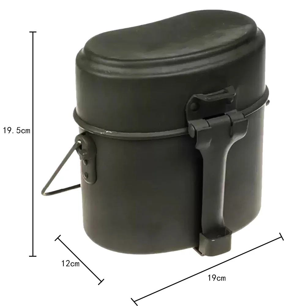 WW2 German Lunchbox Vintage Aluminum Double Luncheon Meat Camping Sports Kettle Outdoor Gear Portable Lunchbox