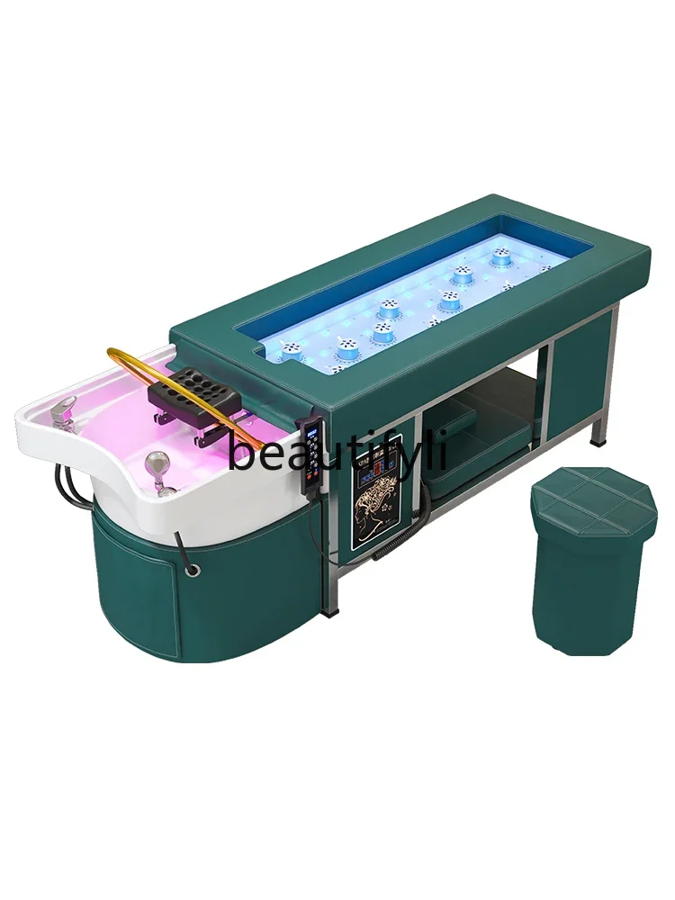 

Full body moxibustion beauty salon special Thai shampoo bed with water circulation fumigation household