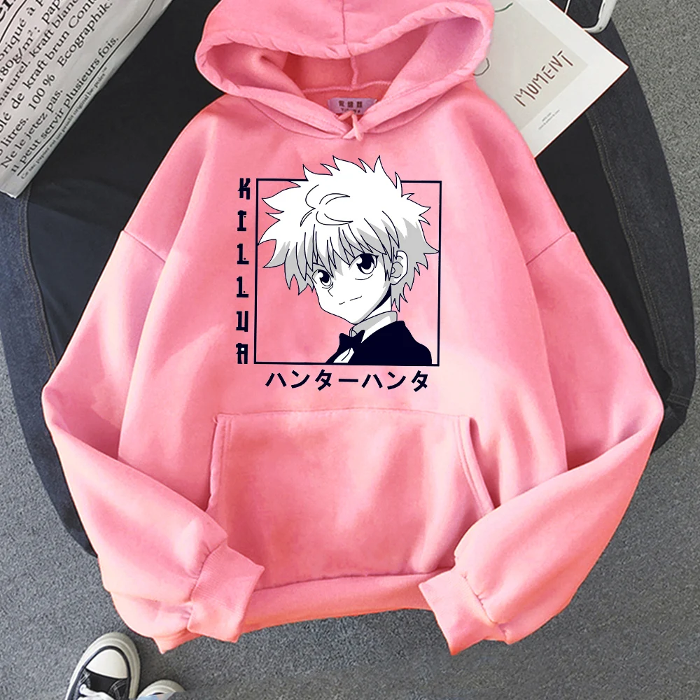 Killua Hunter X Hunter Hot Anime Plus Size Hoodie Men Women Sweatshirts Ulzzang Harajuku Unisex Long Sleeve Casual Streetwear