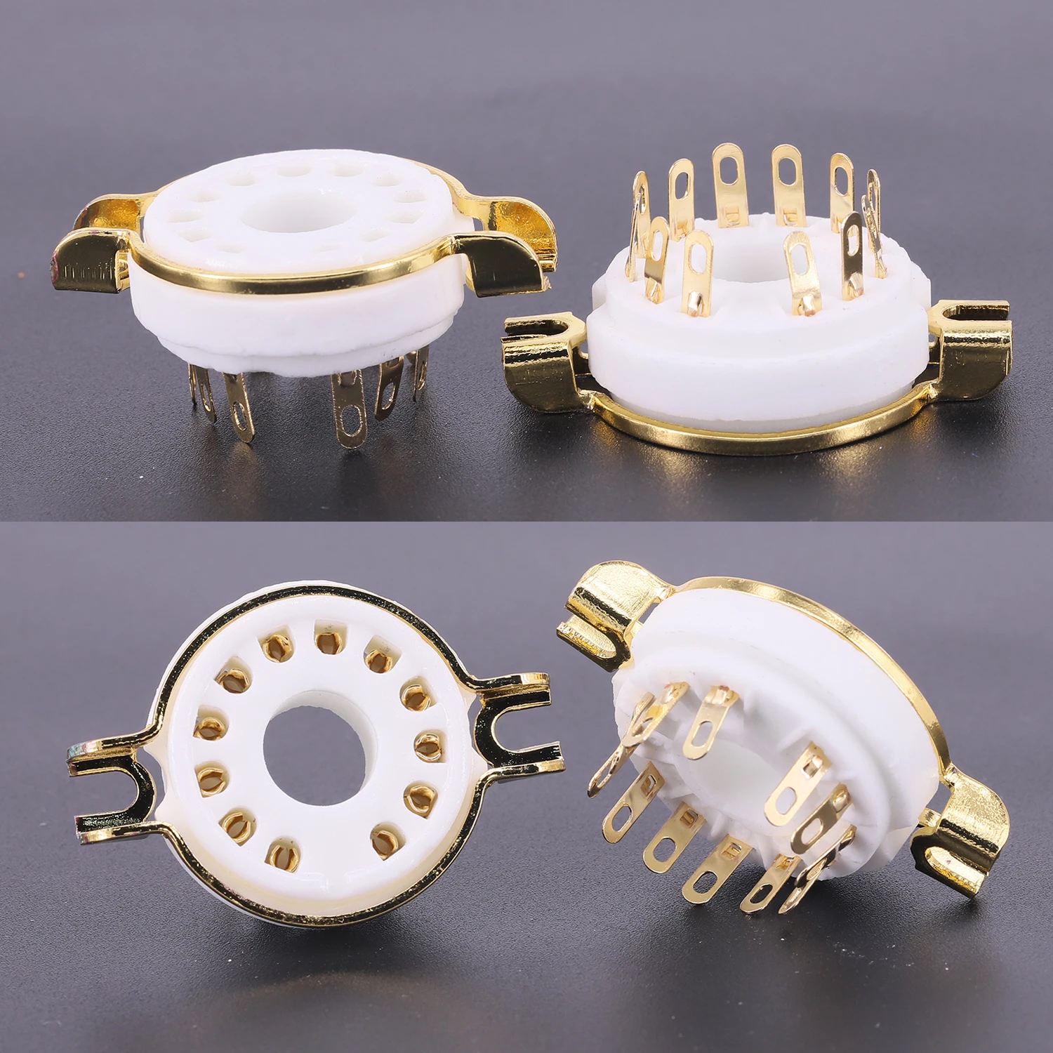 مقبس أنبوب سيراميك ، مقبس أنبوب إلكترون ، 9MN8 ، 8AC9 ، 50CA10 أنبوب مفرغ ، مضخم صوت هاي فاي سهل الاستخدام ، 12 سنًا