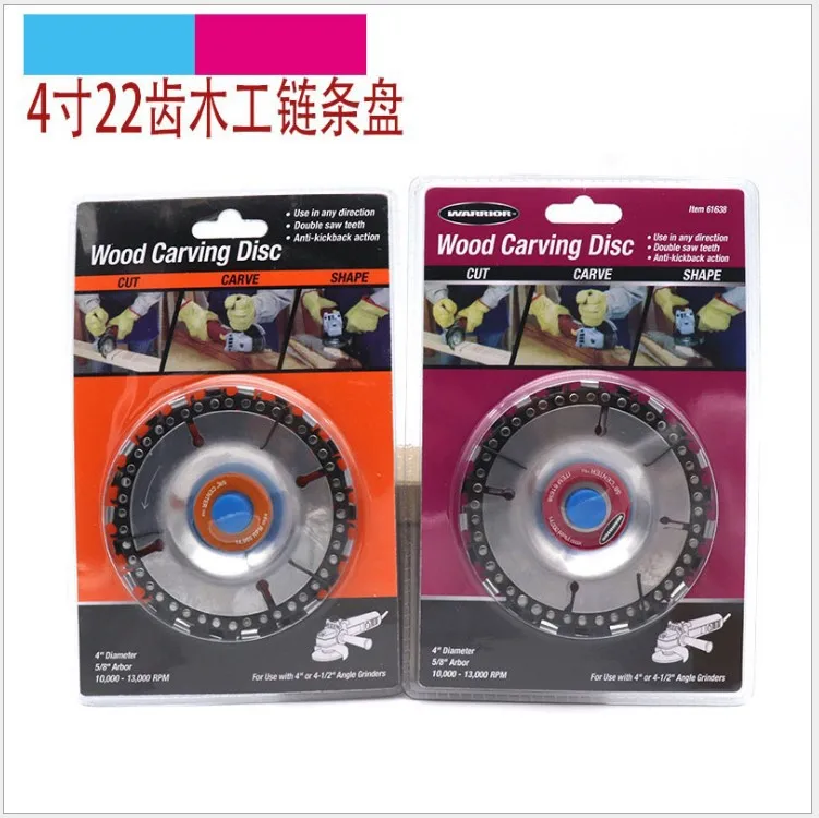 Angle Grinder Chain Disc 4 Inch 5 For Woodworking Slotting Saw Blade Cutting Wood And Carving