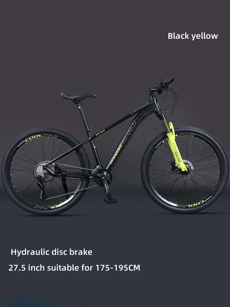 Aluminum Alloy Mountain Bike for Men and Women, Hydraulic Disc Brake, Front, Middle, High-end, Dual Disc, 20 Speed, 27.5 Inch