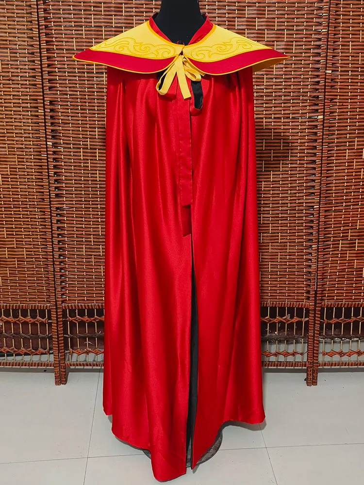 クラウドショルダーショール男性女性子供双方向着用古代スタイル赤と黒の写真撮影小道具伝統的な漢服アクセサリー