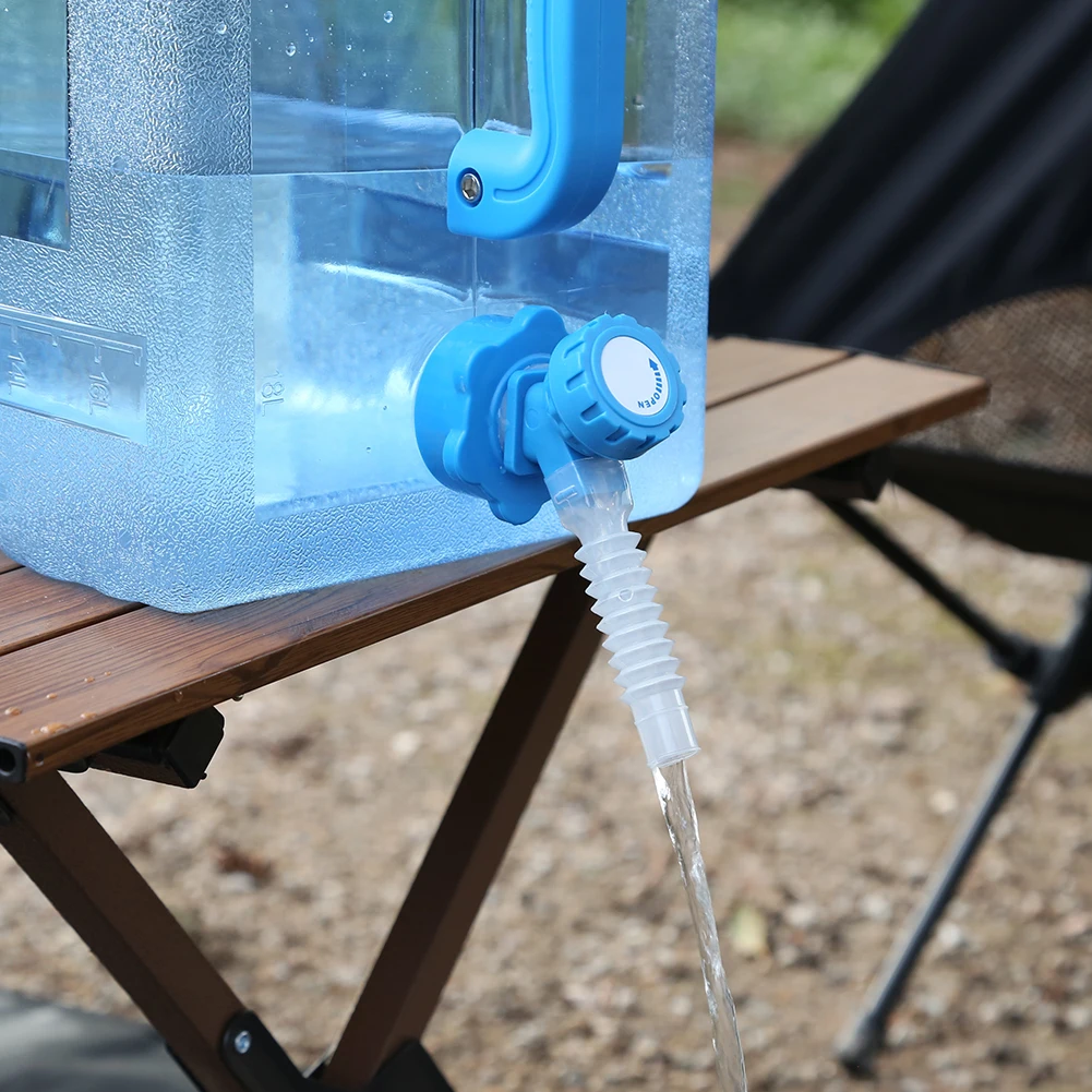 6/8/13/18L التخييم دلو تخزين المياه حاوية المياه المحمولة إبريق لا تسرب سعة كبيرة للتخييم الطبخ نزهة التنزه #5