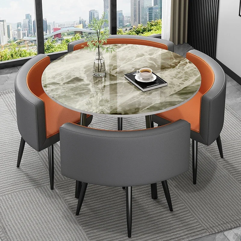 Small Balcony Dining Room Sets Mobile Restaurant Meeting Nordic Dining Room Sets Apartment Coffee Esstisch House Furnitures