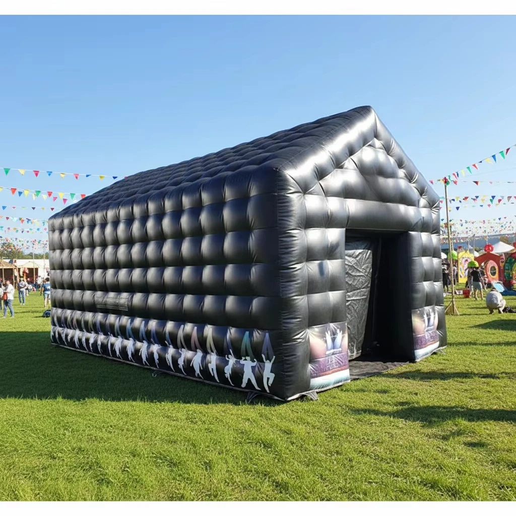 Portable Inflatable PVC Nightclub Custom Bar Tent Inflatable Castle  House with Capacity Easy Setup for Commercial Parties