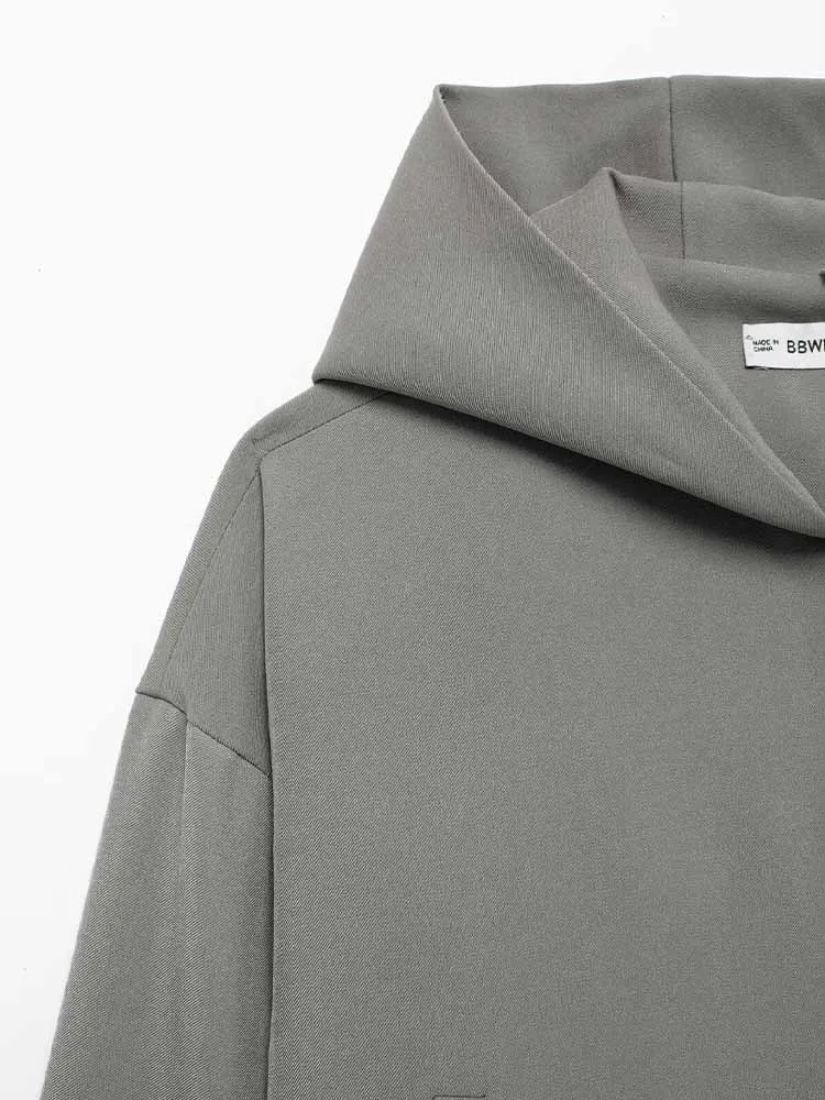 Veste courte à capuche polyvalente pour femmes, style européen et américain, nouvelle tendance d'automne, loisirs, design sense