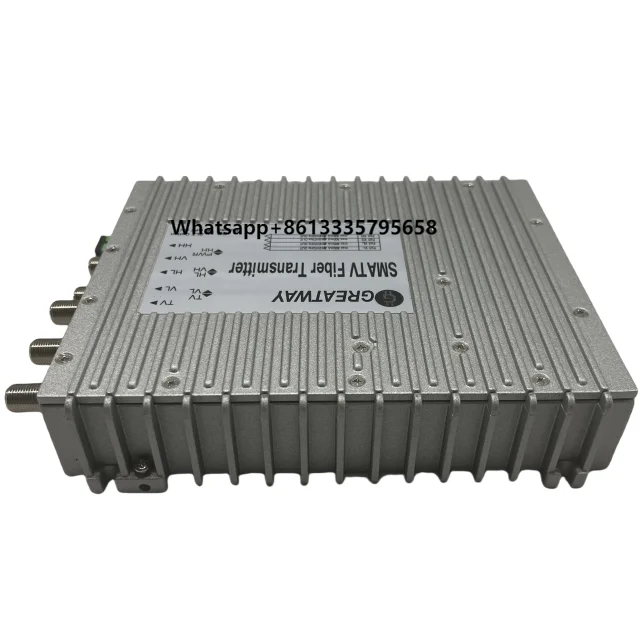 

Greatwaytech Ftth Node Passive Optical CATV ONU Universal LNB Satellite TV Receiver Quattro Docsis SMATV Fiber Transmitter