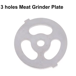 Large 3 Holes Meat Grinder Plate Net Knife Stainless Steel Blade Parts