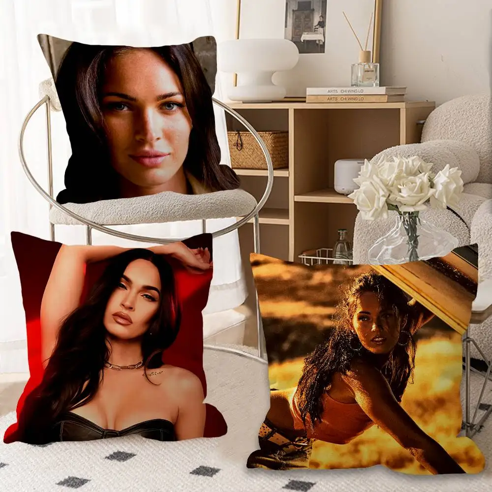Actress M-Megan Fox Model Lucky Dragon pillow cover sofa cushion cover home room decoration children gift