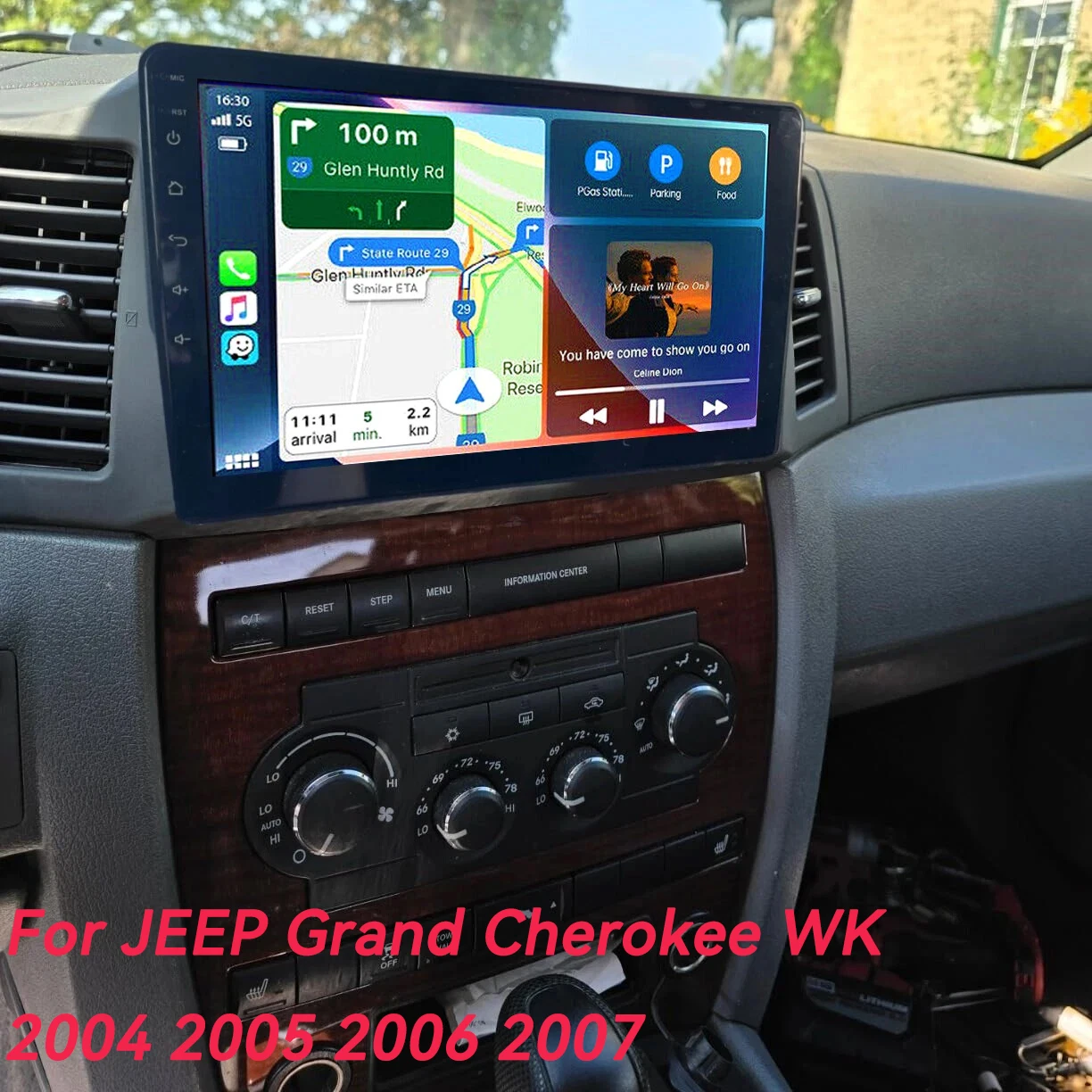 Android 16 Car Radio For JEEP Grand Cherokee WK 2004 2005 2006 2007 Multimedia Navigation Player Carplay Auto Video GPS WIFI+4G