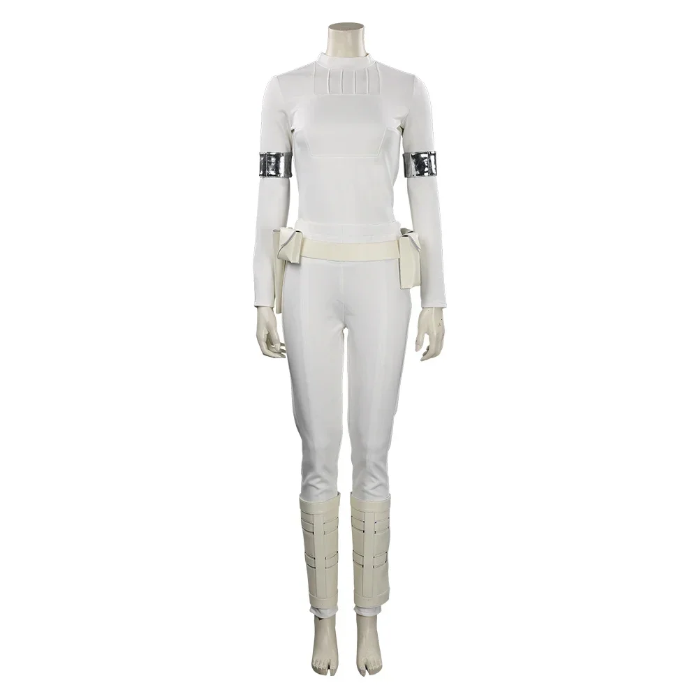 Fantasia Padme Cosplay Amidala cape Costume bataille spatiale femmes haut pantalon ceinture brassard tenues Halloween carnaval