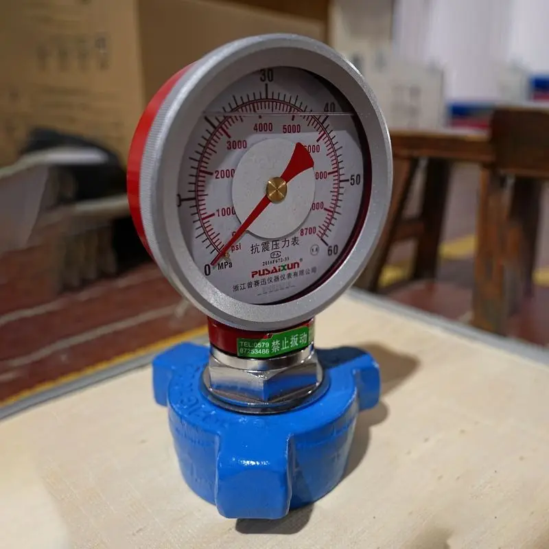 Cement dynamic and static pressure measuring table YK-150 by non-type anti-seismic pressure gauge