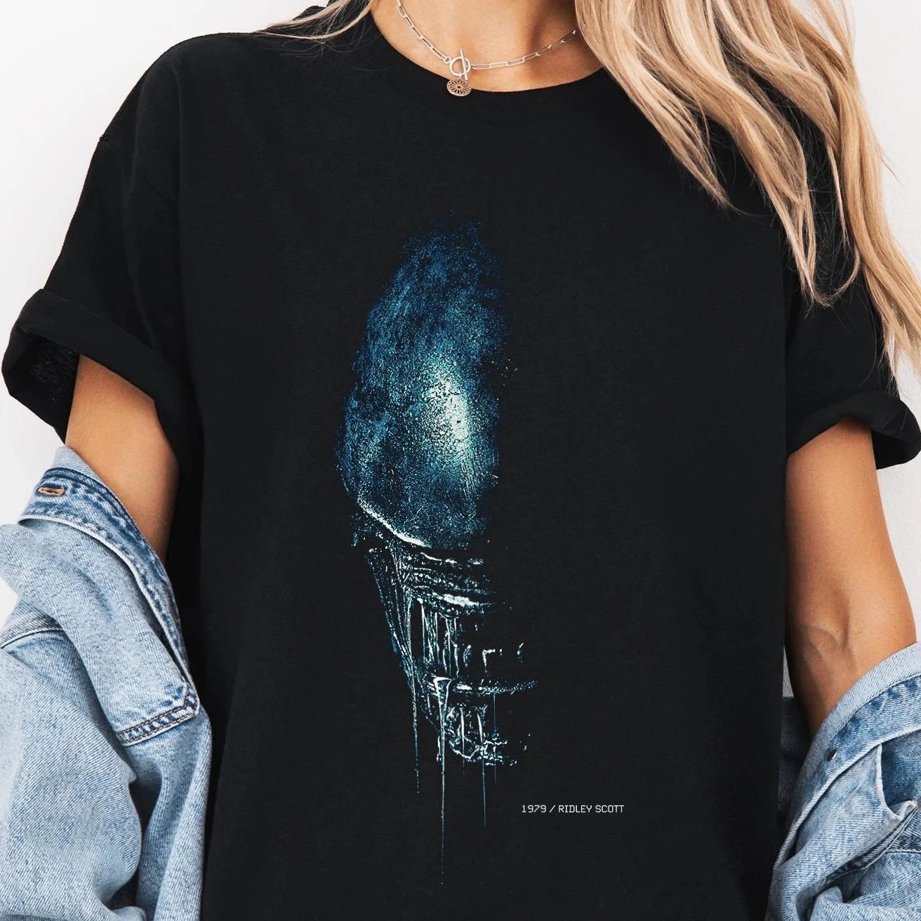 Alien Xenomorph Movie Game Graphic Cotton T-shirt Unisex Men Women Fan Essentials Short Sleeve Top Fashion Summer Tee Streetwear