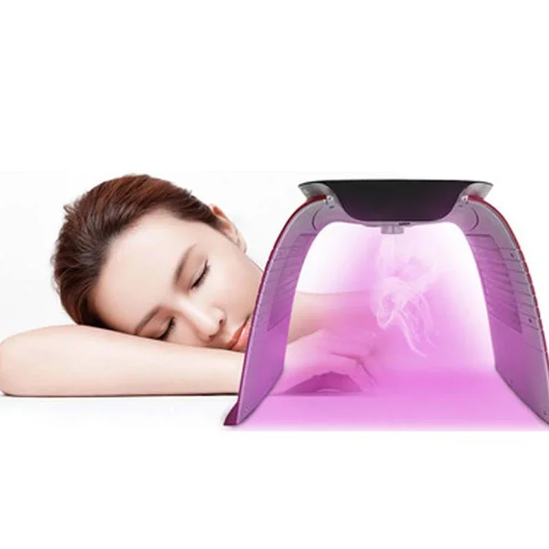 220V/110V Led Light Therapy Acne Treatment Colorful Calcium Ion Cold Hot Nano Skin Rejuvenation Facial Skin Care Lamp