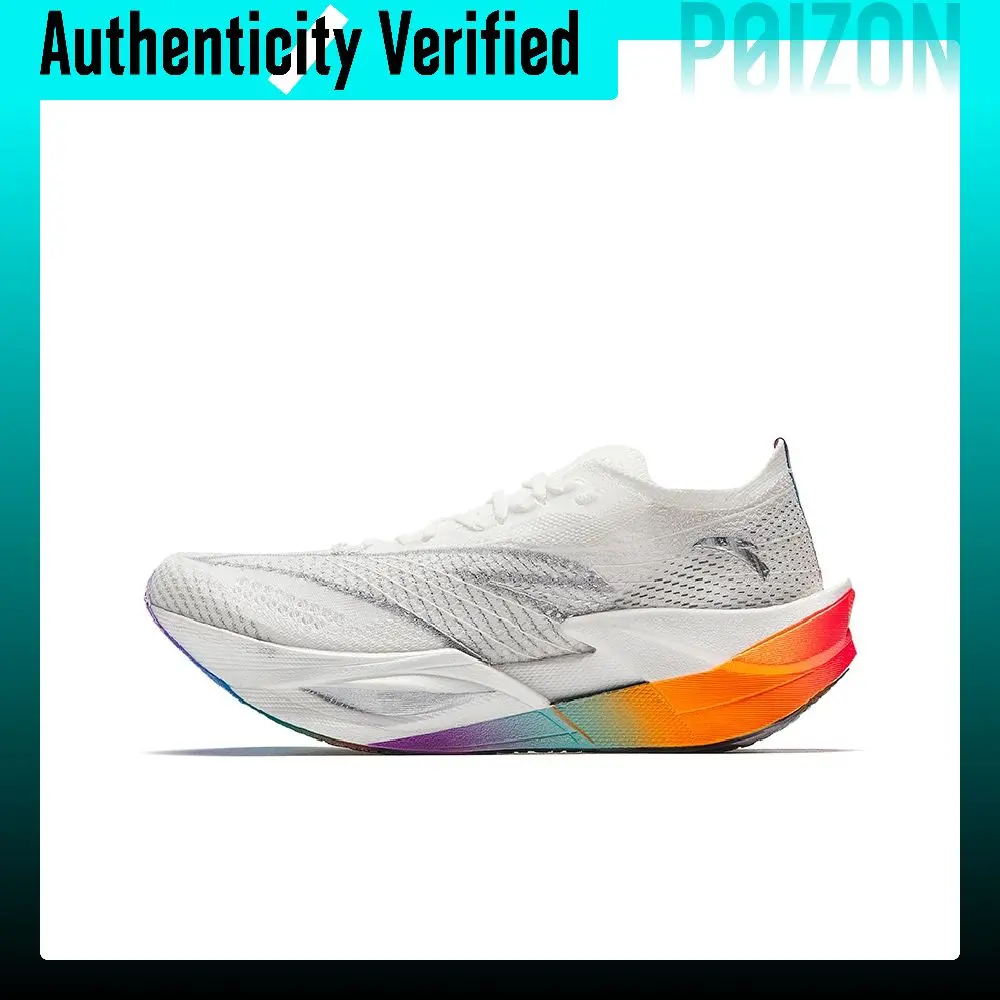 Anta C202 6.0 PRO Low top Double Layer Nitrogen Technology PRO Marathon Running Shoes Women's White Silver 122445571-8