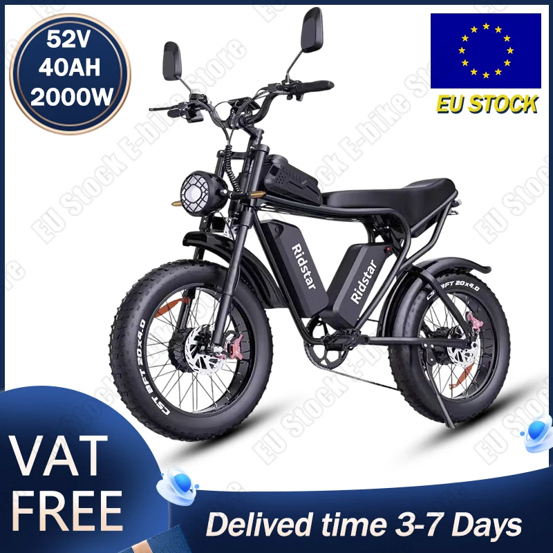 RidstarQ20EBike2000WDualMotor52V40AHLithiumBatteryMountainMotorcycleElectricBicycle20*4.0FatTireElectricBike-AliExpress