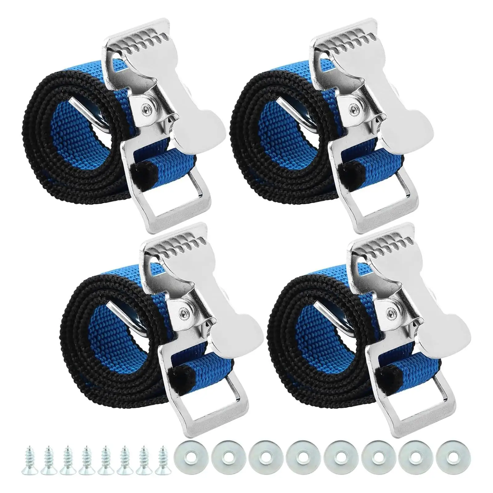 Sturdy Drywall Stilts Straps Replacement Adjustable Nylon Accessory with Screw Gaskets for Renovation