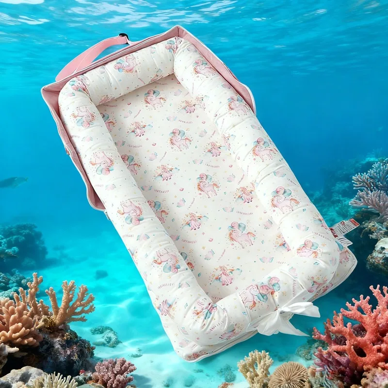 

2026 New Lightweight Design Foldable Baby Crib Portable Travel Bed Comfortable Infant Bassinet Co Sleeper Nest for Newborns