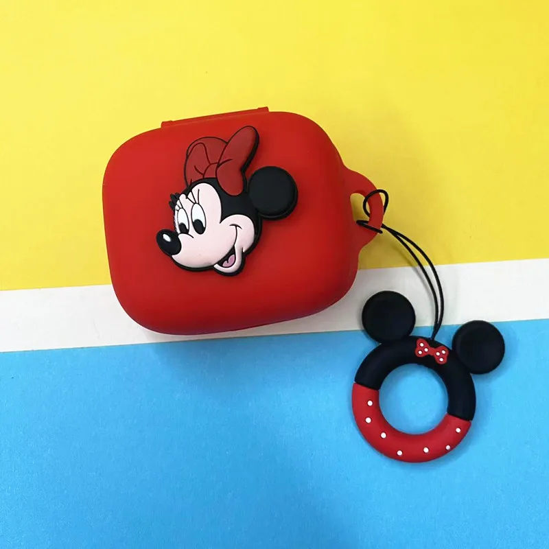 Potdemiel ديزني حقيبة سماعة الاذن غطاء ل Anker Soundcore R50i NC / P30i سيليكون سماعات لاسلكية واقية قذيفة مع هوك