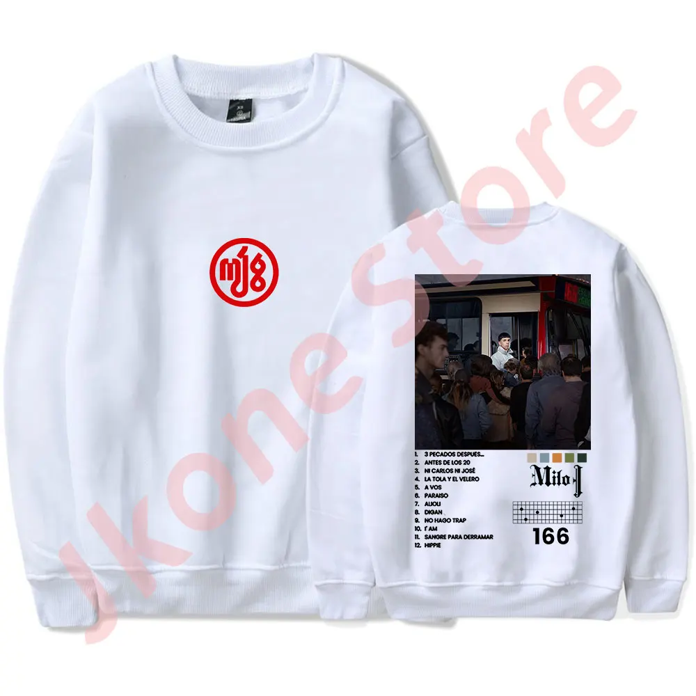 Milo J 166 Tracklist Crewneck Sweatshirts 2024 Tour Logo Merch T-Shirts Cosplay Women Men Fashion Long Sleeve Tee