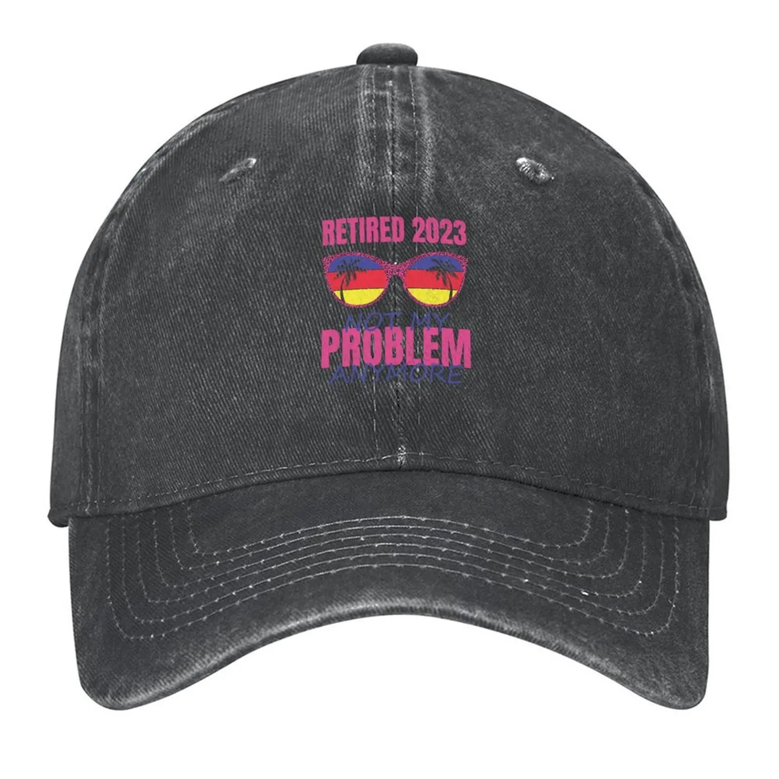 

Retired 2023 Not My Problem Anymore, Funny Retirement Baseball Cap Vintage hiking hat Hip Hop |-F-| Women's Hats Men's