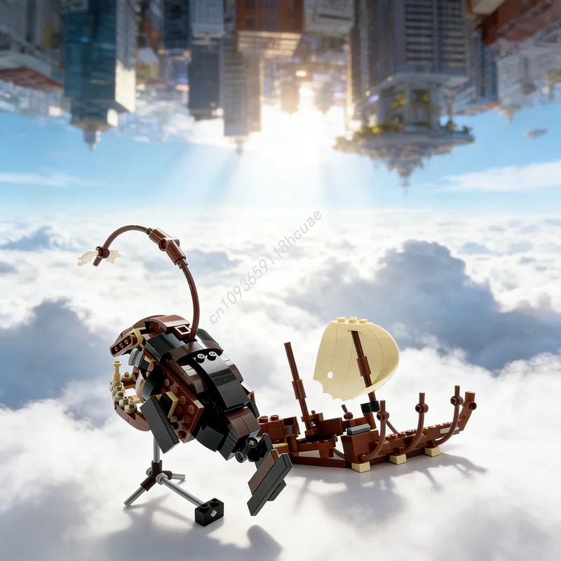 

282pcs MOC Icons Creepy Anglerfish Model Building Toys Blocks Construction Assemble DIY Christmas Gift Education Idea Creative