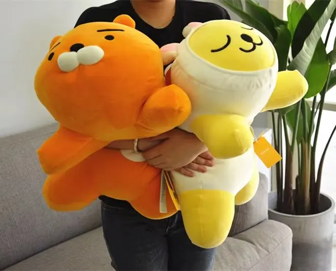 50cm Big Size Ryan Plush Toy Pillow Kakao Apeach Muzi Anime Stuffed Doll Lovely Room Decor Soft Sofa Cushion Xmas Gift For Fans