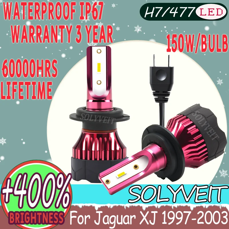 

No Dark Spots Uniform Illumination More Stable Performance H7 LED Headlight For Jaguar XJ 1997 1998 1999 2000 2001 2002 2003
