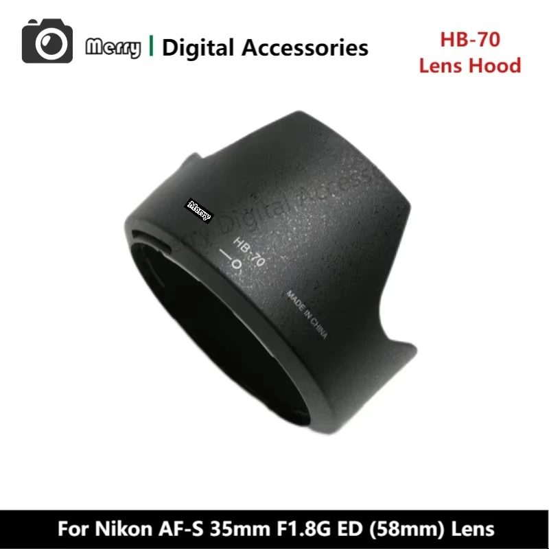 

New Original Genuine Front Lens Hood HB-70 For Nikon AF-S NIKKOR 35mm F1.8G ED (58mm) Lens AF-S35 AFS35 35