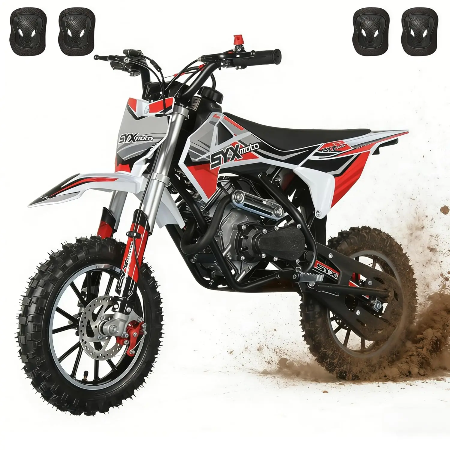 

Детский кроссовый мотоцикл 60 куб. см, 4-тактный, бензиновый, внедорожный мини-мотоцикл с выключателем аварийной остановки, максимальная скорость 21,75 миль/ч, на заказ