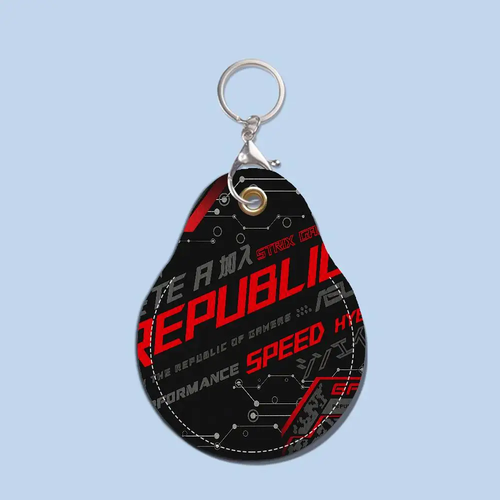 ROG Logo Waterdrop Aped N Acc Control Card Holder For Vehicles Public Transport Keychain Protective Cover
