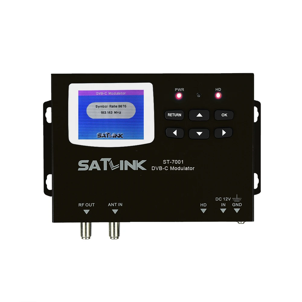 Original Satlink St-7001 Modulator Convert Signal To Dvb-c Rf Out Converts Source To A Dvb-c Channel