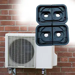 4Pcs Air Conditioning External Unit Non Vibration Pad Square Air Conditioner Vibration Mounting Bracket Rubber Pad 5x4x2cm