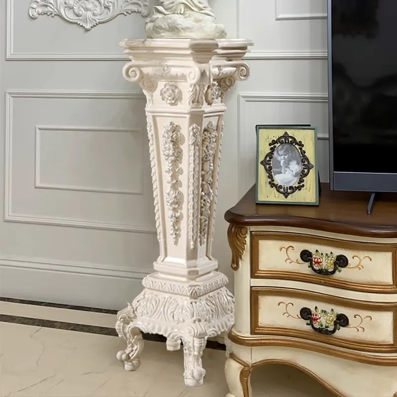 Yjq living room shelf European flower shelf balcony simple modern flower several hanging orchids floor-to-ceiling flower table