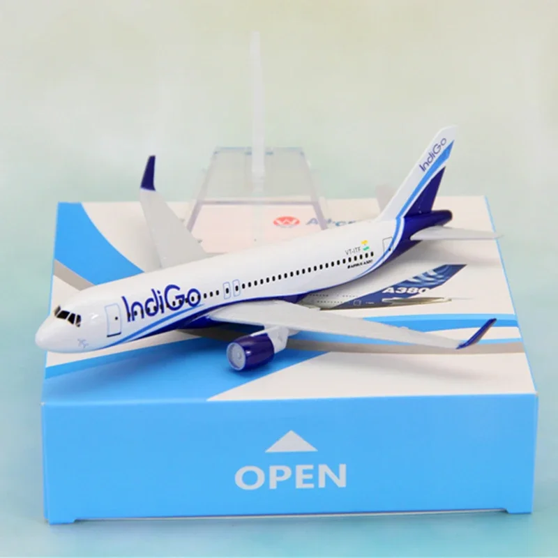 16CM 1:400 samolot A320 Model z podstawą samolot samolot zabawka Model indie IndiGo Airlines 737 Model samolotu kolekcja prezentów