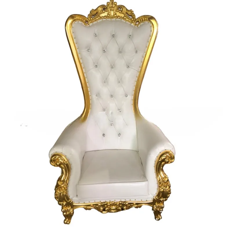 Factory direct sales of European high-backed chairs, hotel lobby decorative chairs, bride and groom chairs, hotel dining chairs