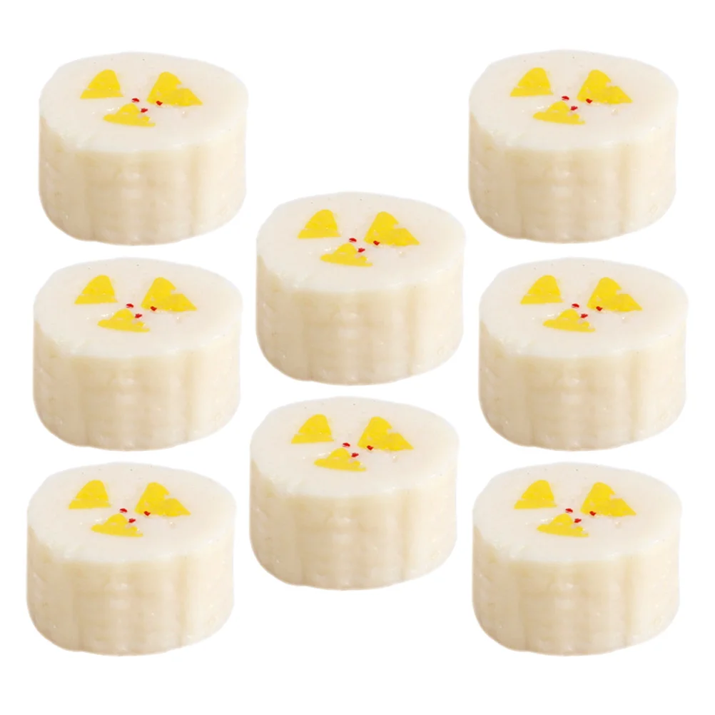 

8Pcs Fake Banana Slices Realistic Bright Artificial Fruit Decoration Photography Props Home Office Shop Display