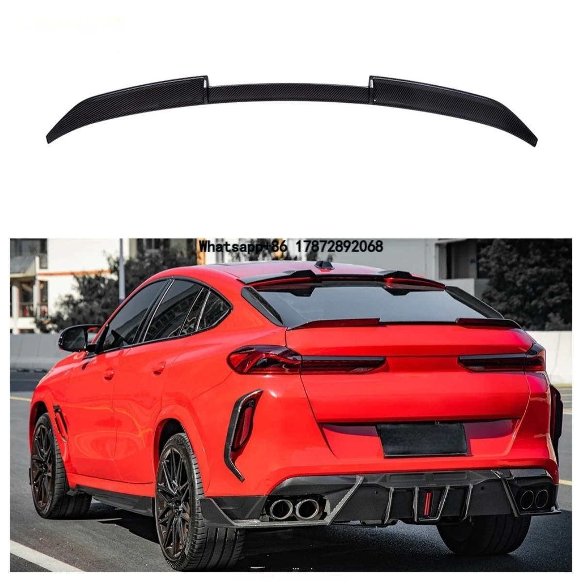 

High Quality Car Spoiler Suitable for X6M Series F96 Modified MP/M Style Dry Carbon Fiber Wing Spoiler
