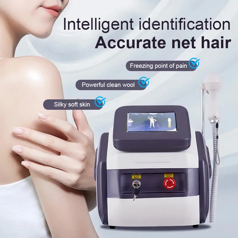 Diode Laser 808nm Hair Removal Machine 3 Wavelength 755 1064 808 Triple Depilacion Laser Ice Titanium