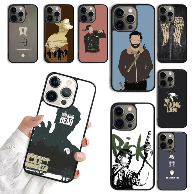 

Daryl Dixon The Walking Dead Phone Case For iphone 16 15 14 plus 11 12 13 Pro XR XS Max coque Cover Shell