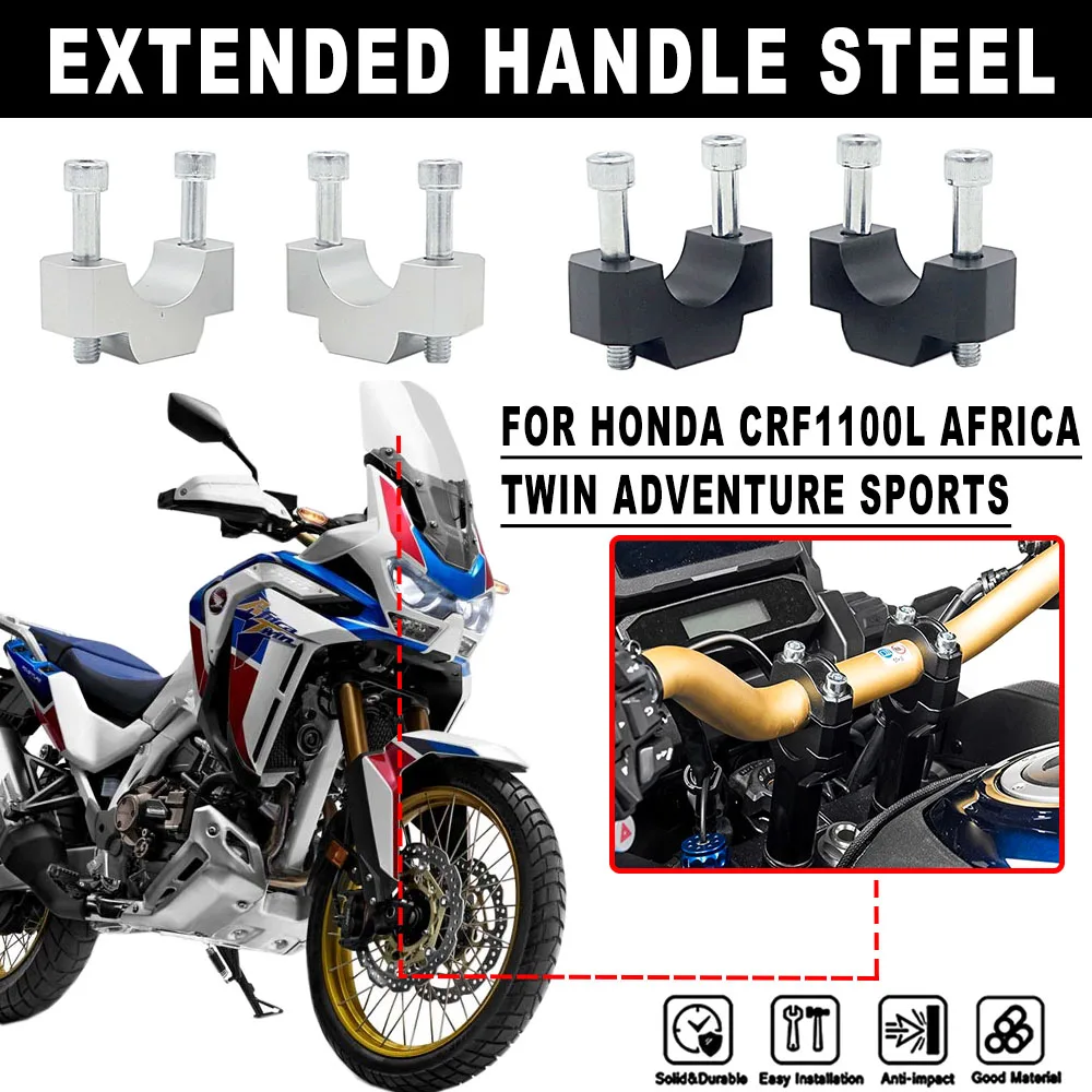 

Motorcycle NEW For HONDA CRF 1100L CRF 1100 L Africa Twin Adventure Sports Handle Bar Riser Clamp Extend Handlebar CRF1100L