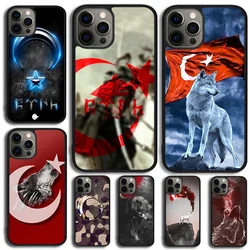 Turk Wolf Turkey Flag Phone Case For iPhone 17 Air 14 15 16 13 12 Max Cover For Apple iPhone 17 Air 11 Pro Max Plus Coque