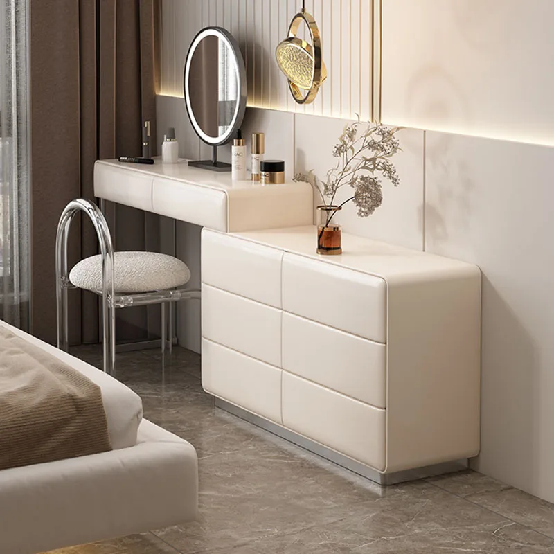 Luxury White Dressers Bedroom Home Adult Makeup Dressers Women Living Rooms Vanitty Tocador Furniture Decoration