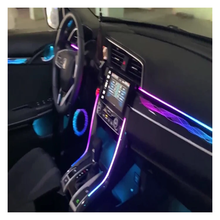 LED Strips for Car Mood Lighting Phantom Color Active Interior for Ci vic 10 Special Ambient Light