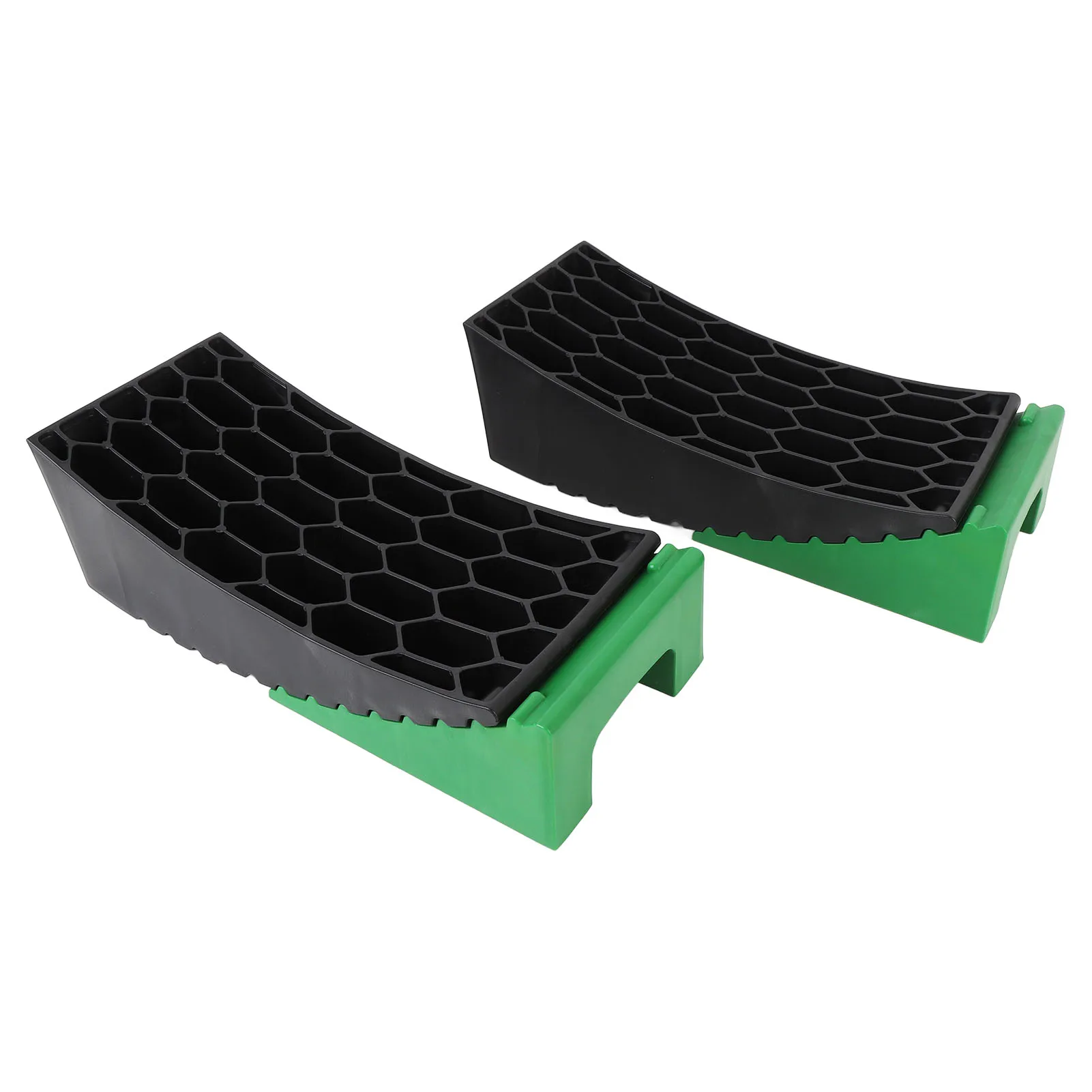 6Pcs RV Curved Leveler Friction Resistant Pressure Proof Lightweight Portable Campervan Curved Leveling Block for Travel Trailer