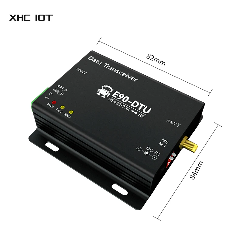 868/915MHz RS232/RS485 LoRa Wireless Digital Radio Automatic Relay 16KM 33dBm 2W RSSI XHCIOT E90-DTU(900SL33) Modbus Modem