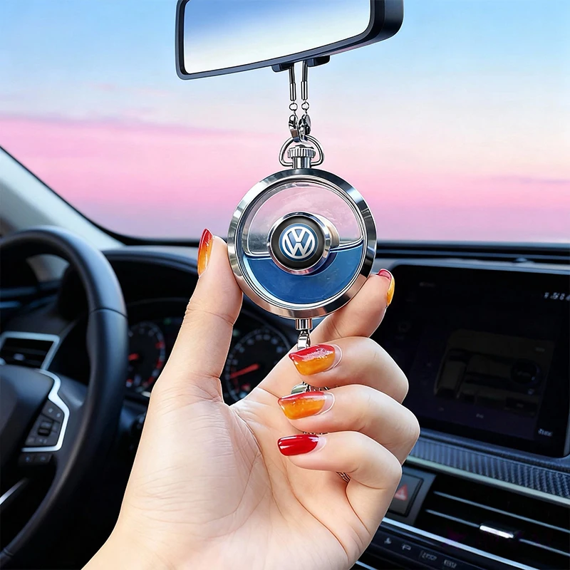 سيارة الداخلية العطور قلادة معطّر الهواء رائحة زجاجة ل Volkswagen VW GTI CC Amarok T5 فايتون بولو ID3 جولف T-ROC T-Cross
