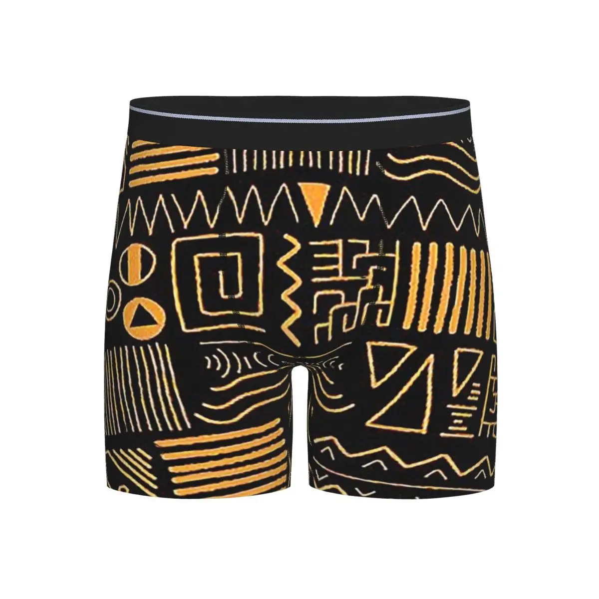 

Long Boxer Underpants Shorts African Bogolan Mudcloth Pattern Panties Men Soft Underwear for Homme Man Boyfriend Gifts
